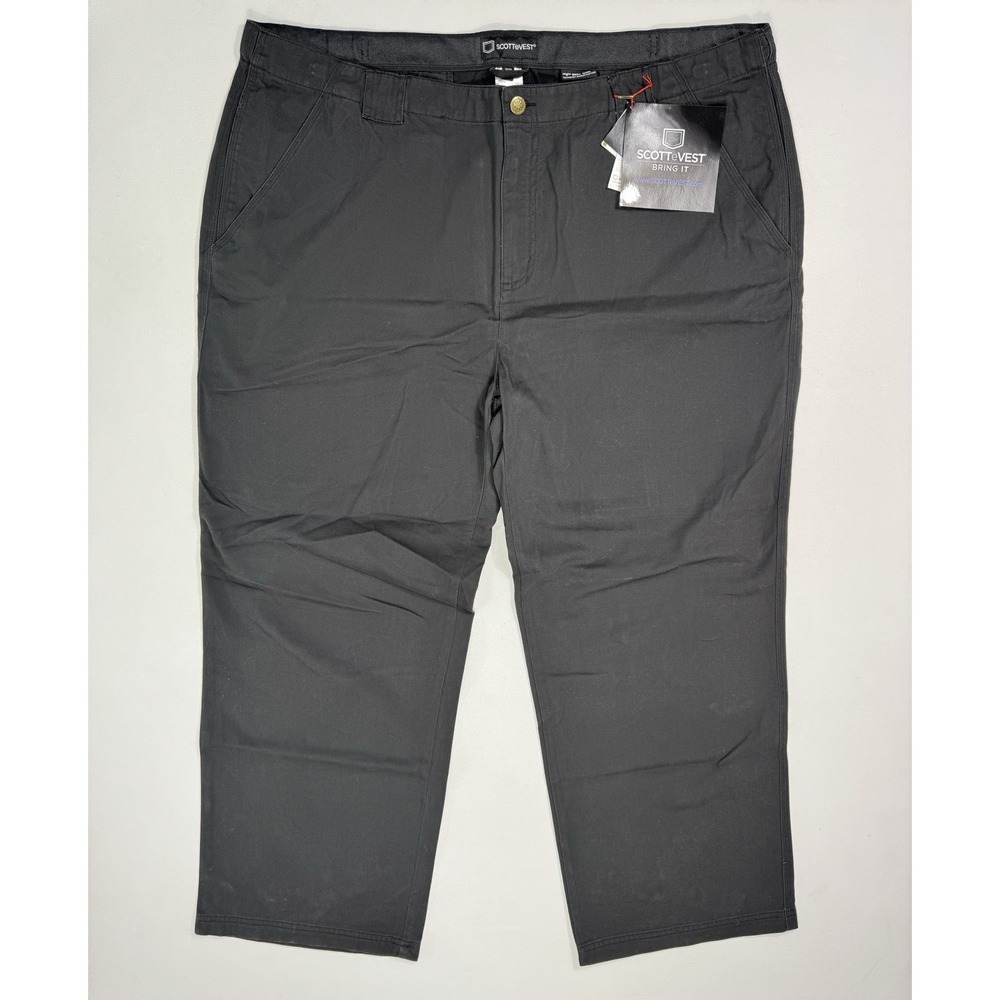 Scottevest Men’s 46x30 Grey Hidden Cargo Pant 2.0 NWT Utility Work Casual